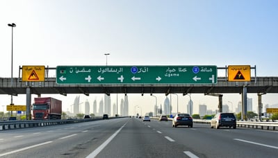 Dubai road toll system illustration